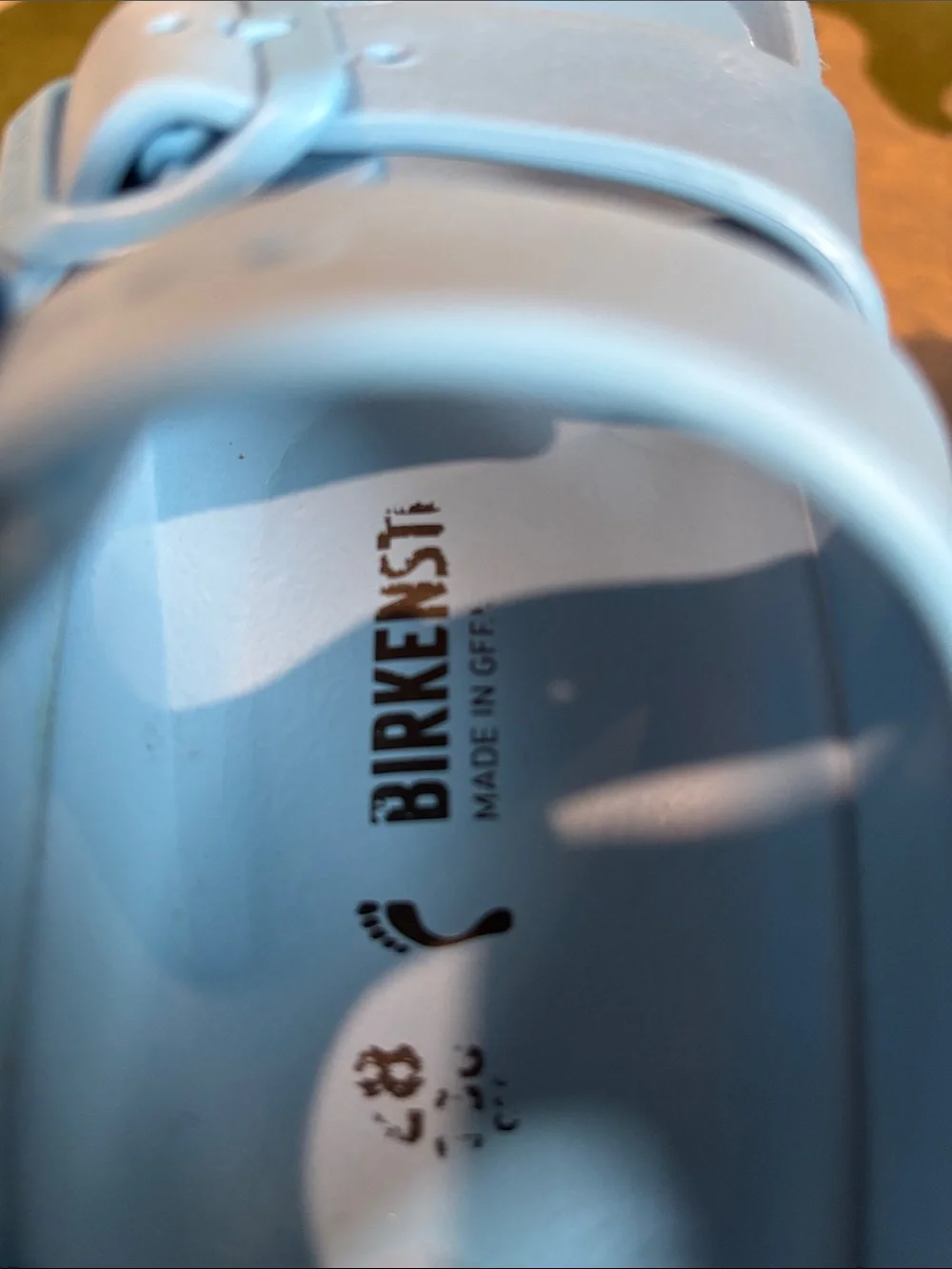 Birkenstock Kids Sky Blue Two-Strap Adjustable Sandals